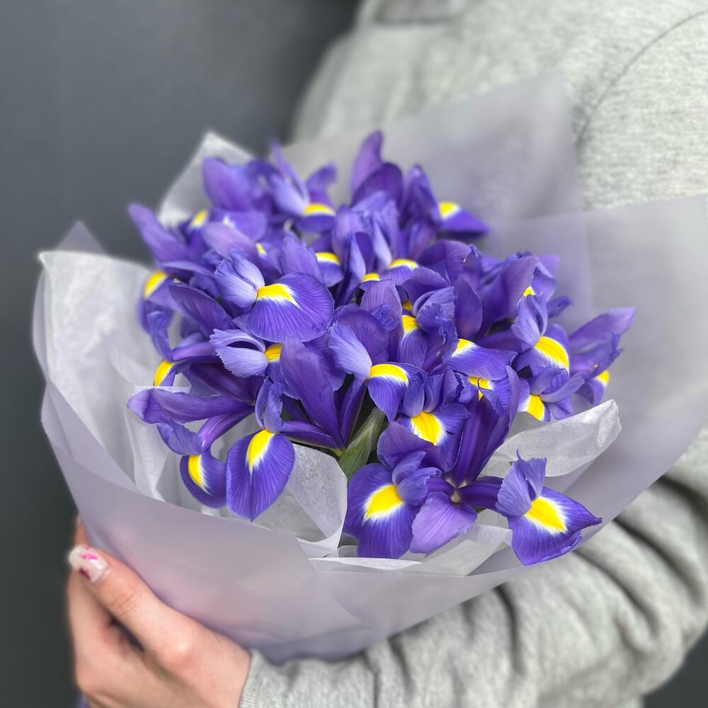 Букет из 15 ирисов
