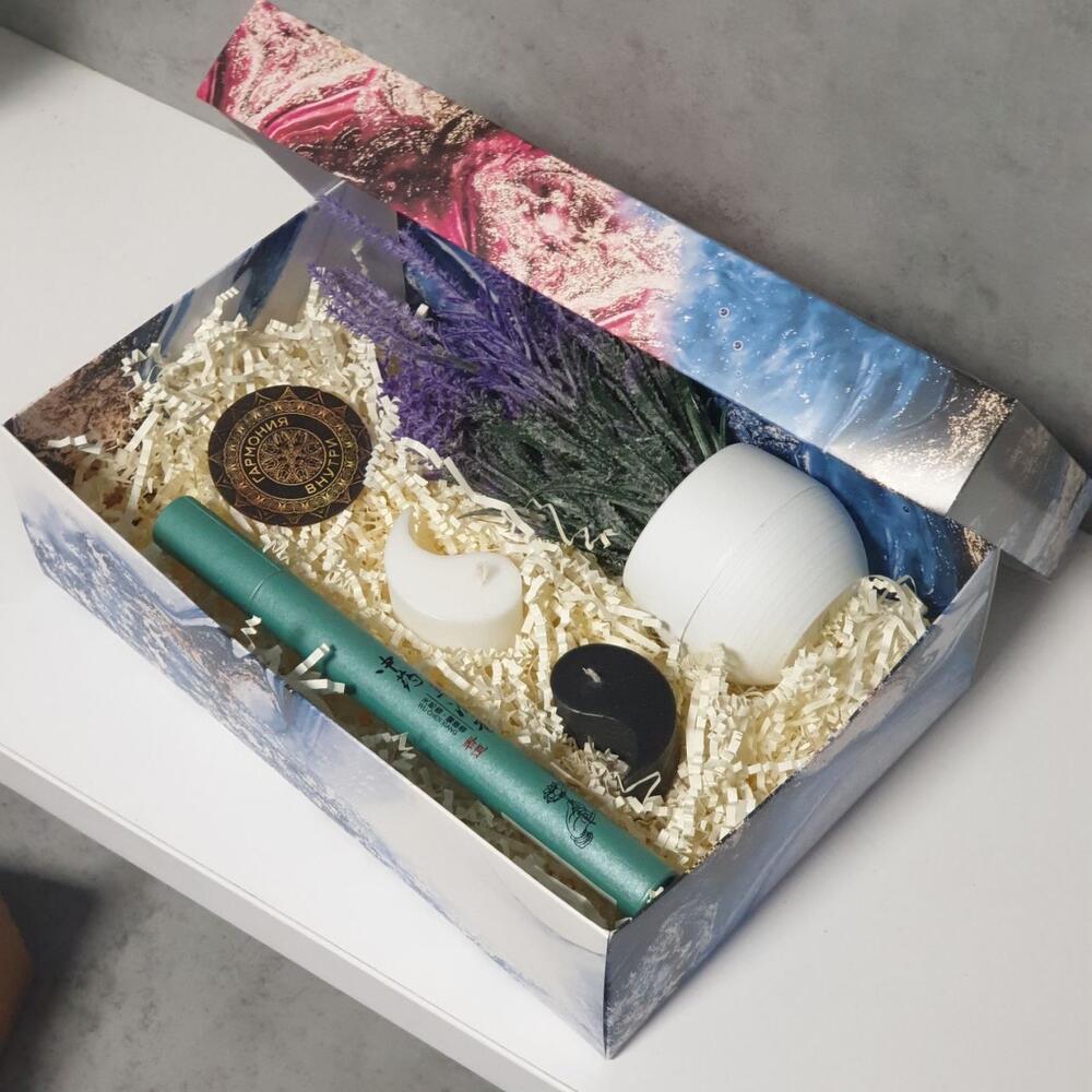 Подарочный набор для релакса и медитаций "Гармония внутри" Подарочный набор для релакса и медитаций "Гармония внутри"