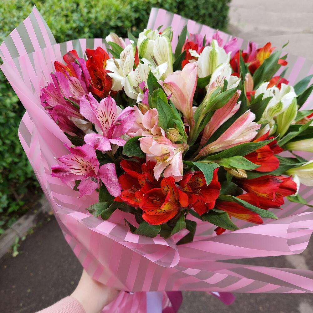 15 альстромерий микс