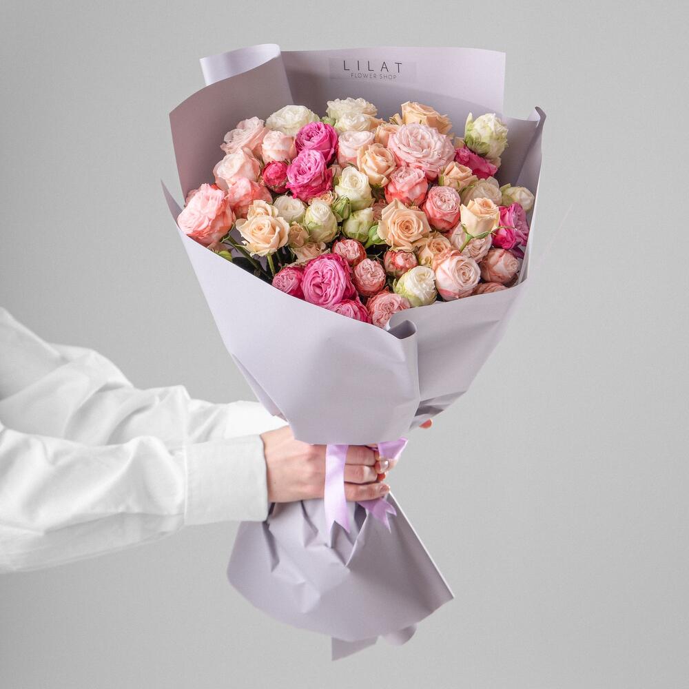 Кустовые Розы - Size - M + Открытка